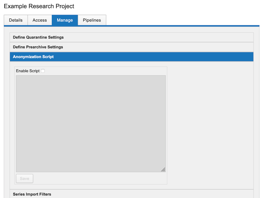 Anonymization Script