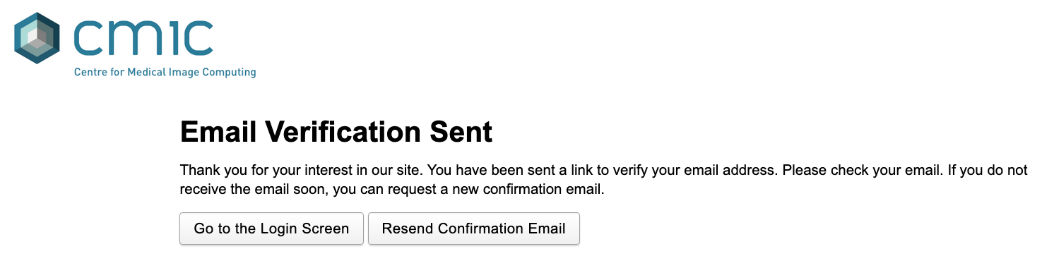 Email Verification Sent